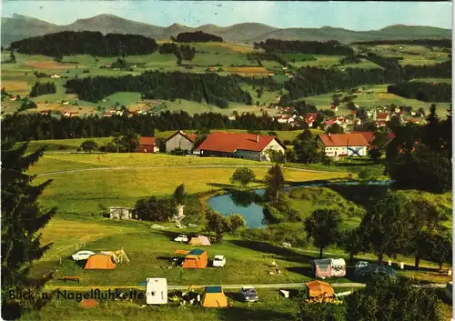 Lindenberg (Allgäu) Stadtteilansicht mit Campingplatz Alpenblick 1973