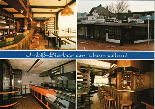 St. Peter-Ording Imbiß Bierbar, Inh. Ellen Stolze, Am Kurbad, Mehrbild-AK 1975