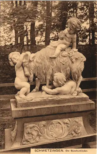 Ansichtskarte Schwetzingen Schloßgarten - Die Bacchuskinder 1911