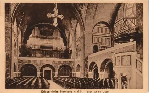 Ansichtskarte Bad Homburg vor der Höhe Eröserkirche - Orgel 1909