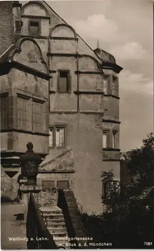 Ansichtskarte Weilburg (Lahn) Schloßgartenecke am Hündchen 1926