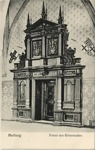 Ansichtskarte Marburg an der Lahn Portal des Rittersaales 1909