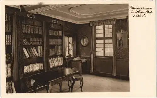 Ansichtskarte Frankfurt am Main Goethehaus - Studierzimmer 1925