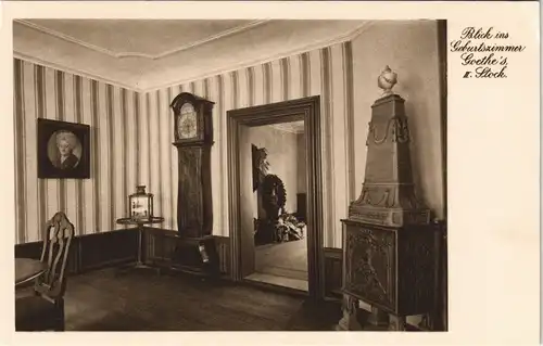 Ansichtskarte Frankfurt am Main Goethehaus, Geburtszimmer II. Stock 1925