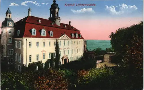 Ansichtskarte Lichtenwalde-Niederwiesa Schloß Lichtenwalde, Park 1917