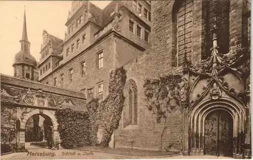 Ansichtskarte Merseburg Schloss und Dom 1912