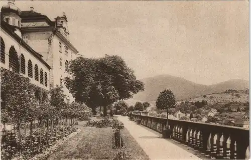 Ansichtskarte Baden-Baden Schloßterrasse mit Blick auf den... 1911