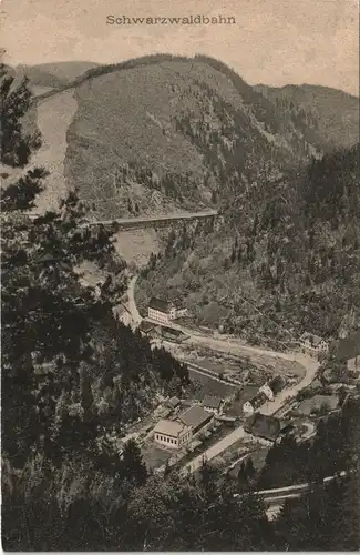 .Baden-Württemberg Schwarzwald (Mittelgebirge), Stadt, Strecke 1911