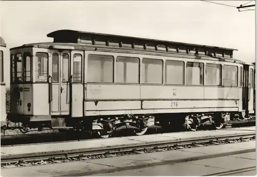 Magdeburg Bw. 276, Tram Straßenbahn Vierachser, Baujahr 1911, Waggonfabrik 1976