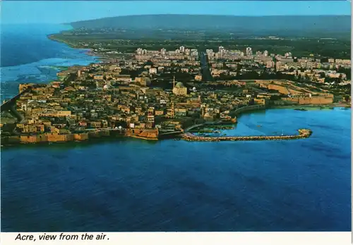 Akkon (Acre) עכו עכו, מבט ממעוף הצפור Luftbild (Aerial View) 1990