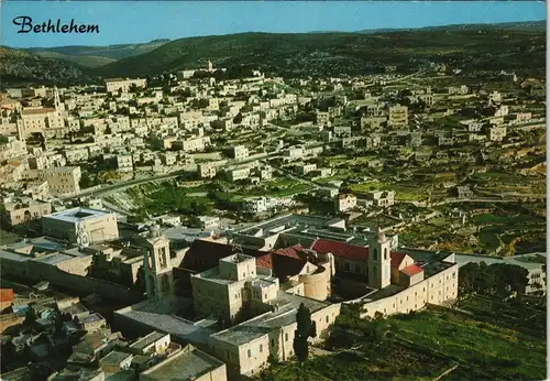Bethlehem בֵּית לֶחֶם بيت لحم Panorama-Ansicht Panoramic View City of David 1975