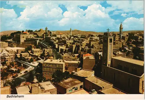 Bethlehem בֵּית לֶחֶם بيت لحم Panorama-Ansicht Partial City View 1970