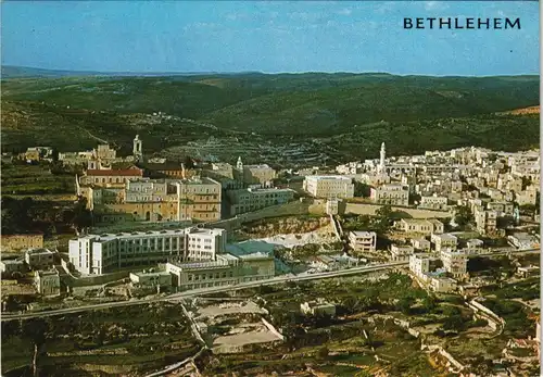 Bethlehem בֵּית לֶחֶם بيت لحم Luftaufnahme (Aerial View) mit Geburtskirche 1975