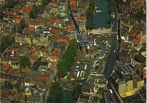 Amsterdam Amsterdam Waag, Geldersekade, Zentrum vom Flugzeug aus 1975