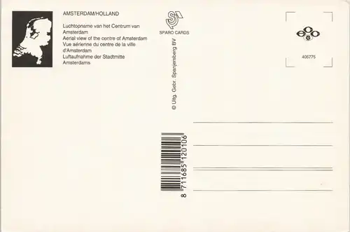 Amsterdam Amsterdam Luchtopname van het Centrum Grachten vom Flugzeug aus 2000