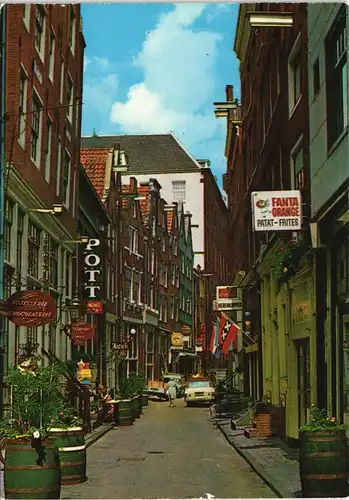 Amsterdam Amsterdam Voetboogstraat Geschäfte Geschäftsstrasse 1970