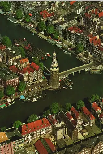 Amsterdam Amsterdam Luchtopname Montelbaanstoren Luftbild Aerial View 1990