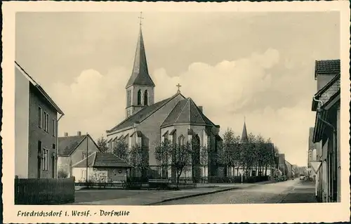 Friedrichsdorf (Westfalen)-Gütersloh Straßenpartie Ortsmitte 1961