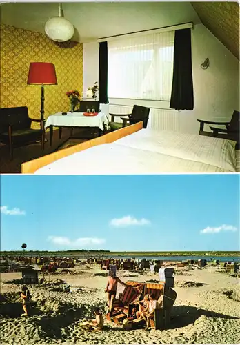 Ansichtskarte Büsum Pension Achtern Diek - Zimmer 1978