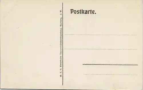 Ansichtskarte Marburg an der Lahn Schloss von Nordwesten 1911