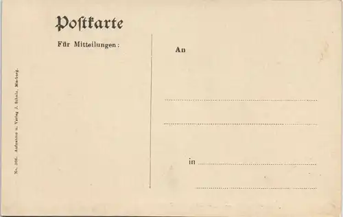 Ansichtskarte Marburg an der Lahn Rittersaal im Schloß 1909