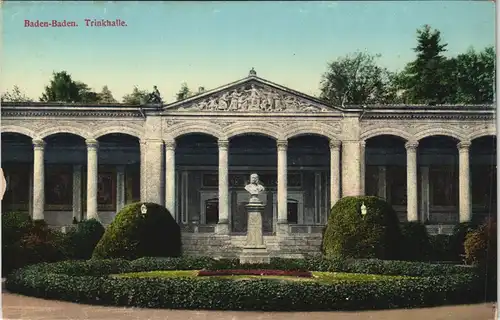 Ansichtskarte Baden-Baden Trinkhalle 1914