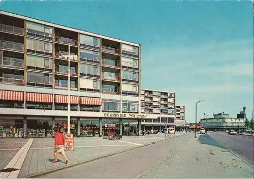 Amstelveen Rembrandtweg Stadt-Ansicht Wohnblock mit Geschäften 1970