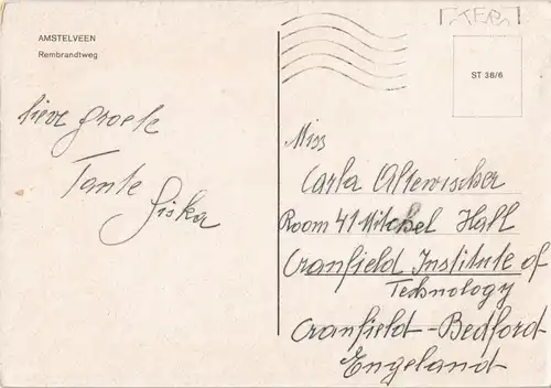 Amstelveen Rembrandtweg Stadt-Ansicht Wohnblock mit Geschäften 1970