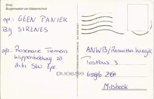 Postkaart Emst (Epe) Burgemeester van Walsemschool 1975