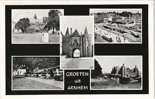 Postkaart Arnheim Arnhem Mehrbild-AK mit 5 Ansichten Stadt-Ansichten 1960