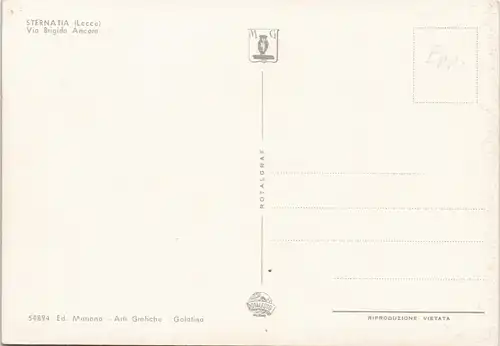 Cartoline Sternatia Via Brigida Ancora 1965