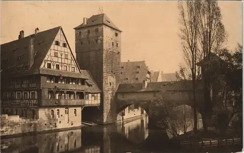 Ansichtskarte Nürnberg Henkersteg 1902