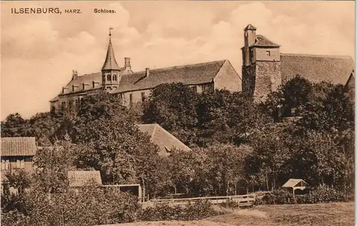Ansichtskarte Ilsenburg (Harz) Schloss 1911
