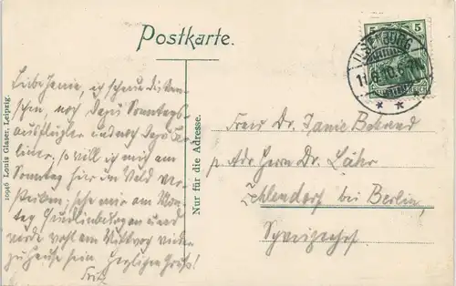 Ansichtskarte Ilsenburg (Harz) Schloß - Hof 1910