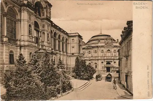Ansichtskarte Baden-Baden Partie am Kaiserin Augusta Bad 1911