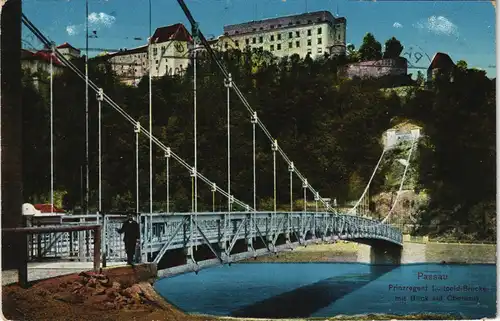 Ansichtskarte Passau Prinzregent Luitpoldbrücke 1914