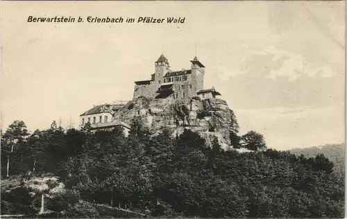 Ansichtskarte Bergzabern Ritterburg Berwartstein, Pfälzer Wald 1912