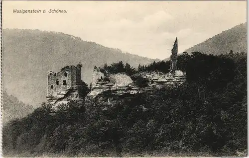 CPA Niedersteinbach Burgruine Wasigenstein 1912