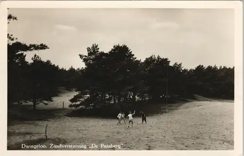 Dwingeloo Dorf Ansicht mit Kindern Zandverstuiving De Paasberg 1961