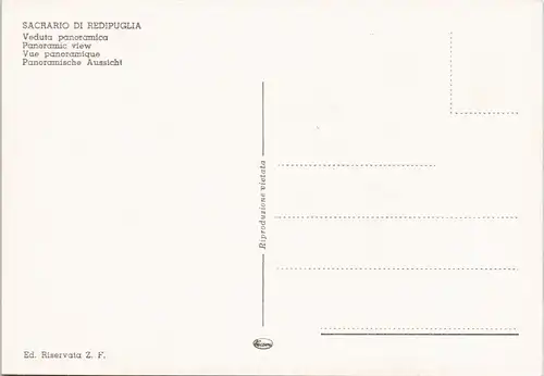 .Italien Italia SACRARIO DI REDIPUGLIA Veduta panoramica, Militär-Geschütz 1970