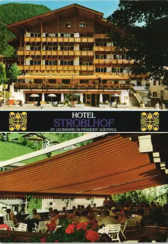 Meran Merano HOTEL STROBLHOF in Südtirol, Bes.-Propr.: Fam. Pircher 1970