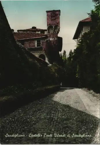 Cartoline Sandigliano Castello Conti Vilardi di Sandigliano 1970