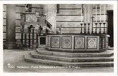 Cartoline Pisa Grandi Gallerie di Scultura G. Barsanti & Figli 1950