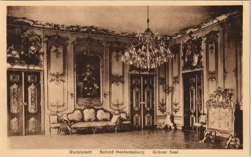 Ansichtskarte Rudolstadt Schloss Heidecksburg Großer Saal Innen 1920
