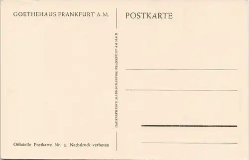 Frankfurt am Main Goethehaus Küche Ergeschoss Innenansicht 1920