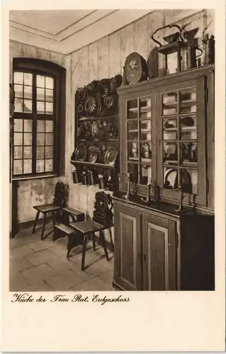 Frankfurt am Main Goethehaus Küchen Innenansicht Ergeschoss 1920