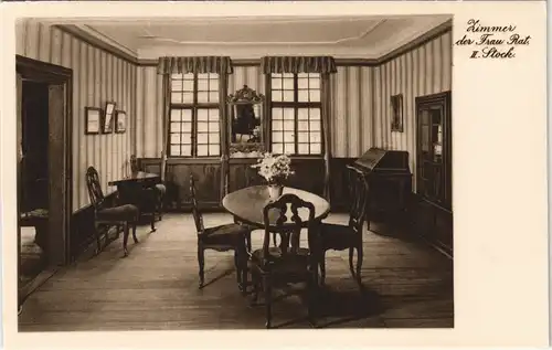 Frankfurt am Main Goethehaus Frauen Zimmer 2. Stock Innenansicht 1920