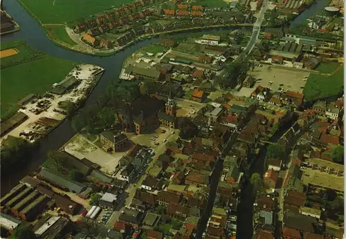Postkaart Appingedam Ortsansicht Luftaufnahme (Aerophoto) 1970