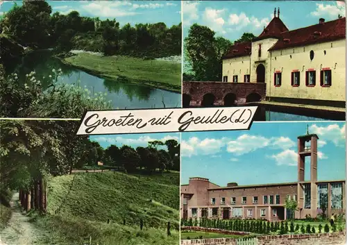 Postkaart Geulle Mehrbild-AK mit 4 Foto-Ortsansichten 1970