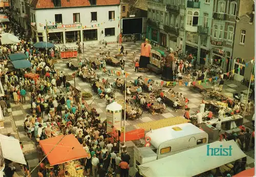 Postkaart Heist-Knokke-Heist Folkloremarkt Marché folklorique 1970